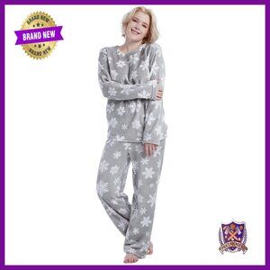 Ultra-Soft Fleece Pajama Set, Relaxed Fit Sleepwear, 2-Piece Flannel PJS